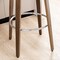 Set of 2/4 Mid-century Modern Leatherette Swivel Bar Stools/Counter Stools with Walnut Bentwood Frame